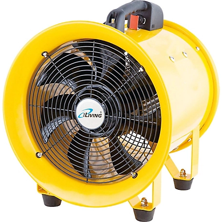 iLIVING 12 in. Utility Blower Exhaust Warehouse Ventilator Fan, 550W, 3450Rpm, ILG8VF12