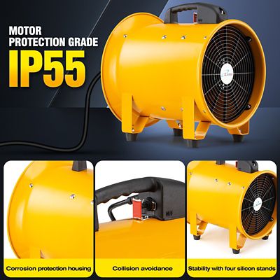 Image showing  12 in. Utility Blower Exhaust Warehouse Ventilator Fan, 550W, 3450Rpm, ILG8VF12