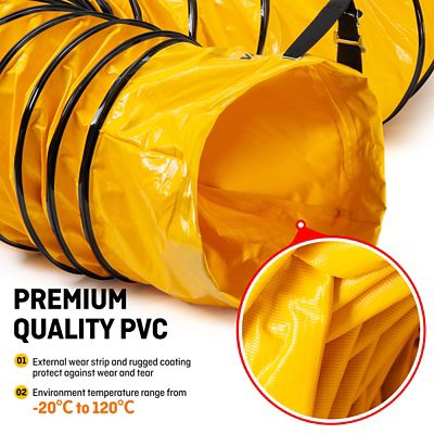 Image showing  Flexible Ducting Hose, 12 in. x 15.5 ft., Orange, ILG8VF12-5