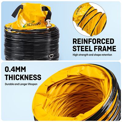 Image showing  Flexible Ducting Hose, 12 in. x 15.5 ft., Orange, ILG8VF12-5