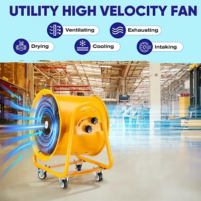 Image showing  20 in. Utility Blower Exhaust Warehouse Ventilator Fan, 1300W, 1720Rpm, ILG8VF20