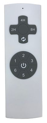 Image showing 6 th iLIVING 72 in., 6 ft. HVLS 9 Blades BLDC Big Ceiling Fan, High Volume Low Speed Fan, Reversible, 9,900 Cfm with Ir Remote