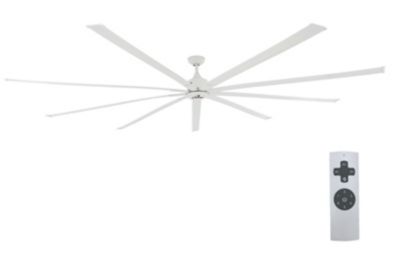iLIVING 108 in., 9 ft. HVLS 9 Blades BLDC Big Ceiling Fan, High Volume Low Speed Fan, Reversible, 19,000 Cfm with IR Remote