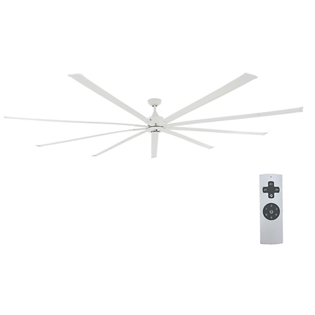 iLIVING 108 in., 9 ft. HVLS 9 Blades BLDC Big Ceiling Fan, High Volume Low Speed Fan, Reversible, 19,000 Cfm with IR Remote