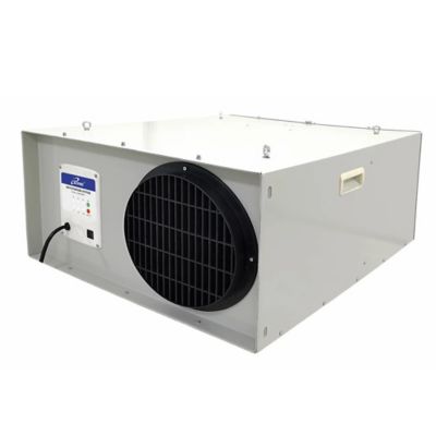 iLIVING 3-Speed Air Filtration System Fan with Remote, Hanging Or on Wheels Filter, 1025 Cfm, ILG8AF8000