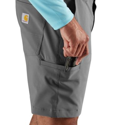 Image showing 4 th Carhartt Men's Force Sun Defender 8 in. Relaxed Fit Shorts