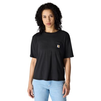 Image showing  Women's TENCEL Blend Boxy Fit Lightweight Crew Neck Short-Sleeve T-Shirt