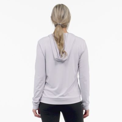 Image showing  Women's Force Sun Defender Lightweight Graphic Long-Sleeve Hooded Work T-Shirt