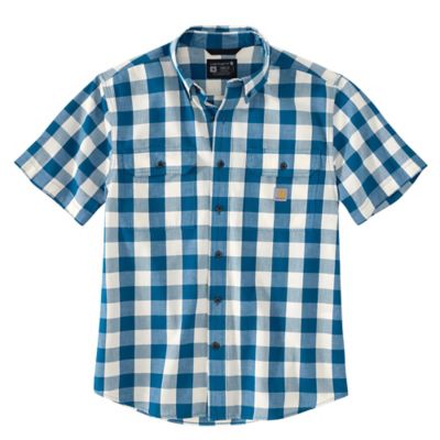 Carhartt Men's Loose Fit Midweight Short-Sleeve Plaid Shirt, 106140