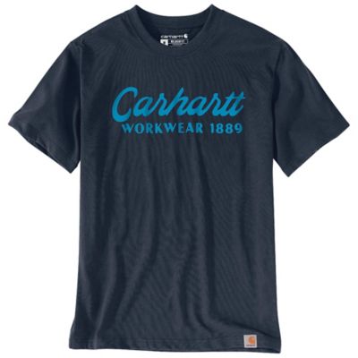 Carhartt Men's Loose Fit Heavyweight Short-Sleeve Script Graphic T-Shirt