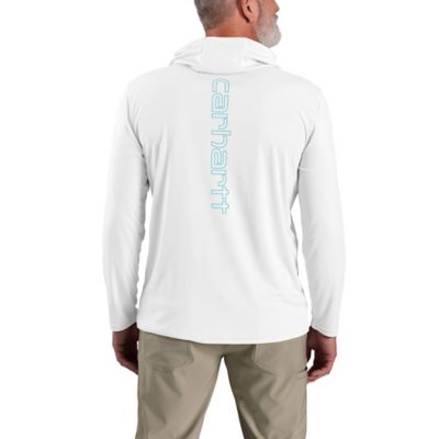 Image showing  Men's Force Sun Defender Lightweight Logo Graphic Long-Sleeve Hooded T-Shirt