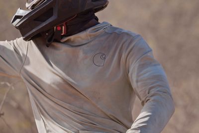 Image showing  Men's Force Sun Defender Lightweight Logo Graphic Long-Sleeve Hooded T-Shirt