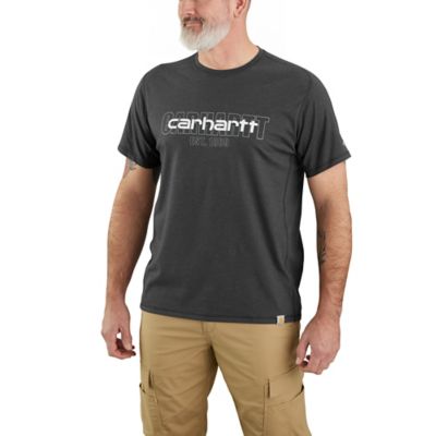 Image showing 1 th Carhartt Men's Force Relaxed Fit Midweight Logo Graphic Short-Sleeve T-Shirt
