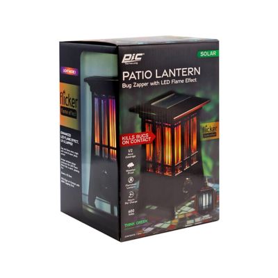 PIC Solar Flame Effect Patio Lantern Bug Zapper The flame is eye appealing and give a cozy effect