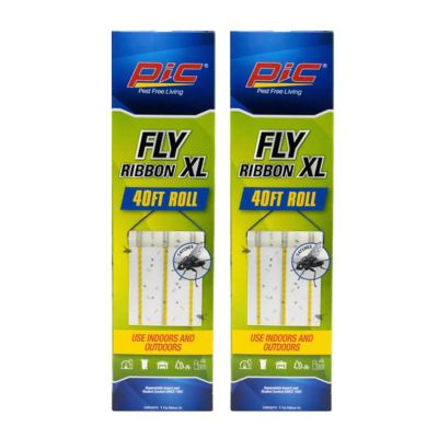 PIC Fly Ribbon XL - 40 Foot Roll, 2 Pack At first I wanted to out this on our porch so it would catch mosquitoes and other bugs but then decided against it