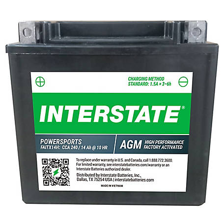 Interstate Batteries Powersports Battery 240 CCA
