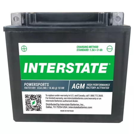 Interstate Batteries 240 CCA Powersports Battery ATV & UTV Repair Parts