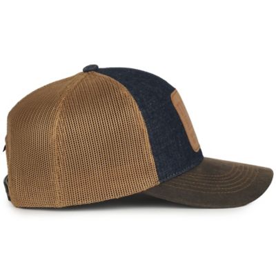 Image showing  Men's Mesh Back Structured Adjustable Cap with Screen-Printed Patch Logo