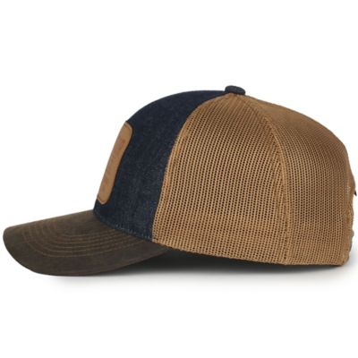 Image showing  Men's Mesh Back Structured Adjustable Cap with Screen-Printed Patch Logo