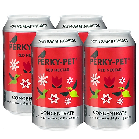 Perky-Pet Hummingbird Concntrate Red Nectar, 4 Pack
