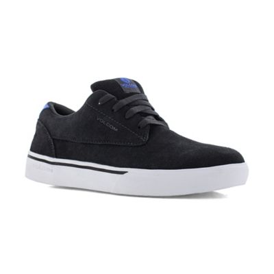 Volcom Men's True EH Composite Toe Shoes, Suede Leather-Black/Blue, VM30110