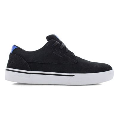 Image showing 1 th Volcom Men's True EH Composite Toe Shoes, Suede Leather-Black/Blue, VM30110