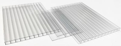 Image showing  2 in. x 96 in. x 1 in. Clear Polycarbonate Multiwall H-Channel