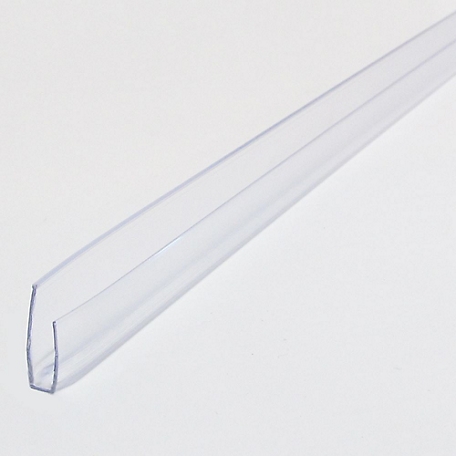 Polymershapes 1 in. x 96 in. x 1 in. Clear Polycarbonate Multiwall U-Channel ,