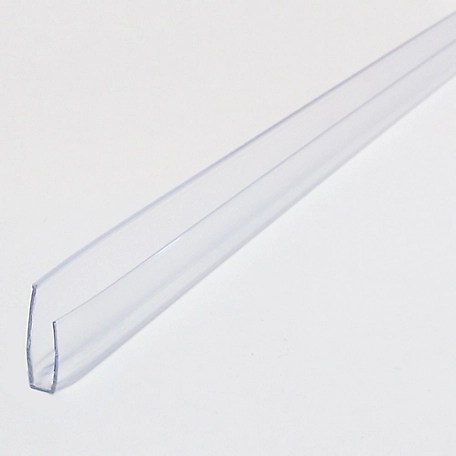 Polymershapes 1 in. x 96 in. x 1 in. Clear Polycarbonate Multiwall U-Channel ,