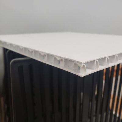 Image showing  48 in. x 96 in. x 0.197 in. White Bubble-X Twin Wall Plastic Sheet, 5-Pack