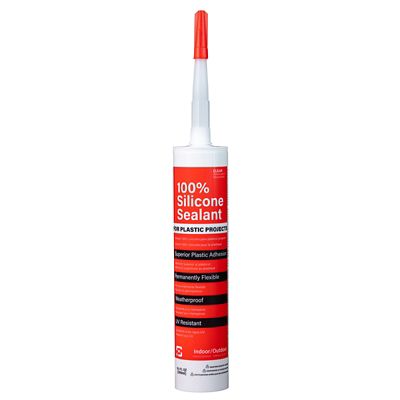 Image showing  10.1 oz. Clear Silicone Plastic and Glass Sealant
