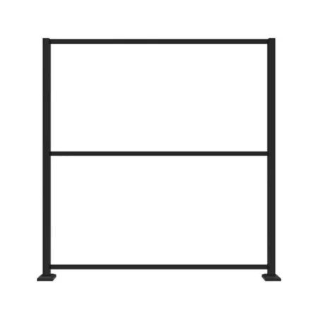 Barrette Outdoor Living Decorative Matte Black Screen Frame Kit 3 ft x 6 ft. Fence Post Braces & Accessories