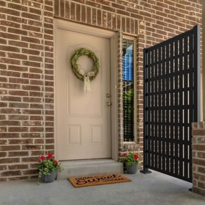 Image showing  6 ft. x 3 ft. Matte Black Decorative Screen Panel Frame Kit