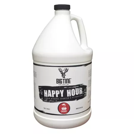 Big Tine Happy Hour Cherry Liquid Mineral Deer Attractant 1 gal. Game Attractants