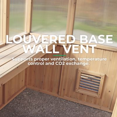 Image showing 5 th Yardistry 6.7 x 6ft. W Natural Cedar Meridian Greenhouse