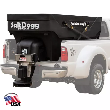 Buyers Products SaltDogg Pro Series 2.5 Cubic Yard Electric Poly Hopper Spreader with Auger Tailgate Spreaders