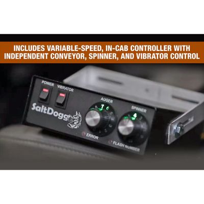 Image showing 7 th Buyers Products 1.5 cu. yd. SaltDogg Pro Series Electric Poly Hopper Spreader with Auger