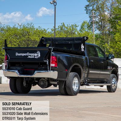 Image showing 5 th Buyers Products DumperDogg Steel Dump Body Insert for 3/4 Ton or Higher Pickup Truck, 8 ft., Black