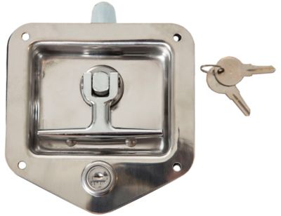 Image showing 5 th Buyers Products Stainless Single Point T-Handle Latch with Mounting Holes