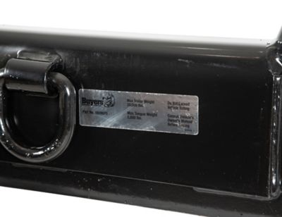 Image showing  2-1/2 in. Receiver 20,000 lb. Capacity Flatbed/Flatbed Dump Hitch Plate Bumper