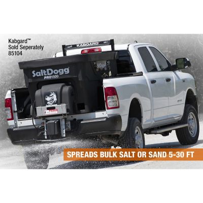 Image showing 3 th Buyers Products SaltDogg 1.5 Cubic Yard Pro Series Electric Poly Hopper Spreader with Conveyor Chain