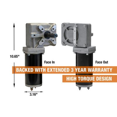 Image showing 7 th Buyers Products 12VDC 900W/90:1 Electric Tarp Gear Motor