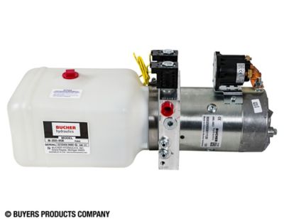 Buyers Products DC Power Unit with Electric Controls and Poly Reservoir