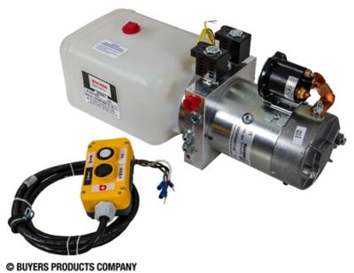 Image showing 6 th Buyers Products DC Power Unit with Electric Controls and Poly Reservoir