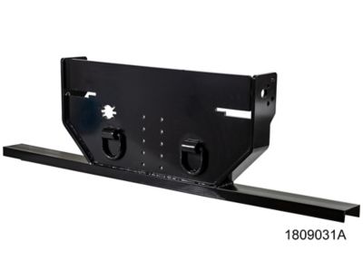 Image showing  20,000 lb. Capacity Hitch Plate with Pintle Mount for Ford F-350, F-550 Cab and Chassis (1999+) Bottom Channel