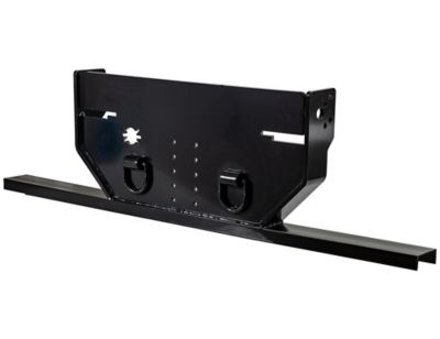 Image showing  20,000 lb. Capacity Hitch Plate with Pintle Mount for Ford F-350, F-550 Cab and Chassis (1999+) Bottom Channel