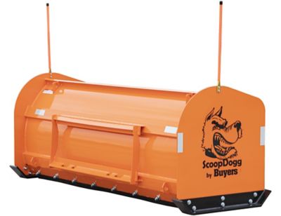 Image showing  10 ft. Skid Steer Snow Pusher, Orange, 2603110