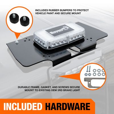 Image showing  23.75 in. Fleet Series Drill-Free Light Bar Cab Mount for Ford F-150 (2015+), Ford F-250 and F-550 (2017+)