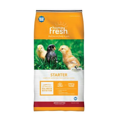 Blue Seal Home Fresh Chick Starter Poultry Feed Crumbles AMP, 50 lb. bag