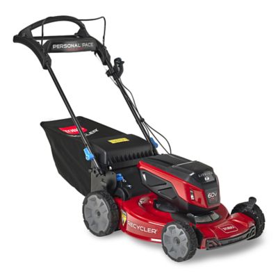 Image showing  22 in. 60V Max Recycler Rear Wheel Drive Walk Behind Mower, Personal Pace Auto-Drive, 6.0 Ah Battery/Charger Included